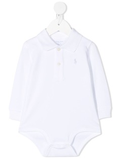 Ralph Lauren Kids боди с воротником поло и вышитым логотипом
