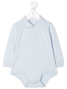 Ralph Lauren Kids боди с воротником поло и вышитым логотипом