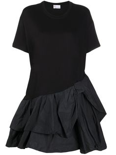 RedValentino платье-футболка с оборками