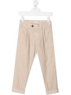 Brunello Cucinelli Kids брюки прямого кроя