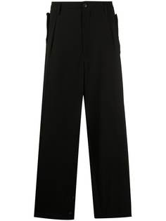 Yohji Yamamoto прямые брюки свободного кроя
