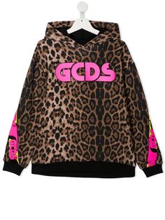 Gcds Kids худи с леопардовым принтом