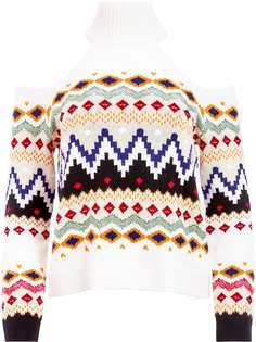 Alice+Olivia джемпер Leora с открытыми плечами