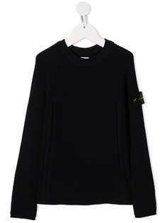 Stone Island Junior джемпер с нашивкой-логотипом