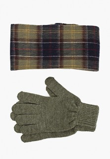 Комплект Barbour шарф и перчатки