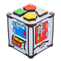 Кубик Iwoodplay «Мультицвет» со светом 17 х 17 х 18 см