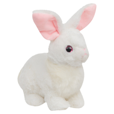 Мягкая игрушка Игруша Кролик белый 30 см цвет: белый