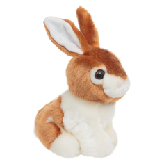 Мягкая игрушка Игруша Кролик 28 см цвет: рыжий