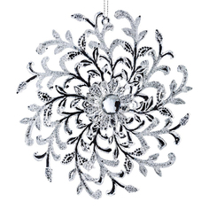 Елочное украшение ErichKrause Снежинка вихрь 12.5х12.5х1.5 см