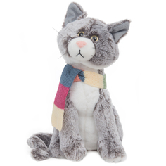 Мягкая игрушка Игруша Кот с шарфом 30 см