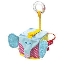 Развивающая игрушка Fancy Baby Кубик мягконабивной, разноцветный