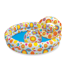 Бассейн Intex в комплекте шарики, круг, мяч