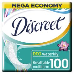 Прокладки Discreet ежедневные Deo Water Lily,DEO WATER Lily Multiform, 100 шт