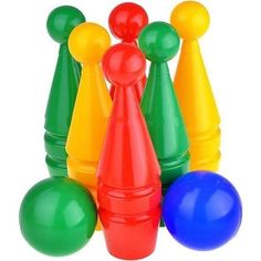Игровой набор Совтехстром Кегли и шары, 6.5 см
