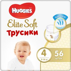 Трусики-подгузники Huggies Elite Soft, р. 4, 9-14 кг, 56 шт
