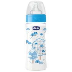 Бутылочка Chicco Well-Being Boy, с 4 месяцев, 330 мл