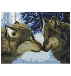 Алмазная мозаика Белоснежка Два волка