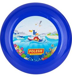 Летающая тарелка Полесье синяя, d-27 см