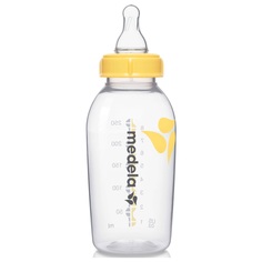 Бутылочка Medela с силиконовой соской, полипропилен, с 0 мес, 250 мл, 1 шт