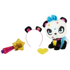 Мягкая игрушка Shimmer Stars Плюшевая панда 20 см цвет: белый/черный