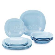 Сервиз столовый из стекла, 18 предметов, Carine Light Blue P7629 Luminarc