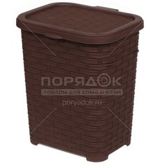 Контейнер для порошка Dunya Plastik Rattan 05305 коричневый, 6 л