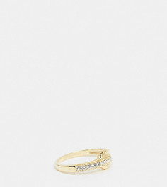 Позолоченное серебряное кольцо с отделкой Shashi Ciara-Золотой