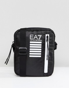 Черная сумка для полетов с логотипом EA7-Черный