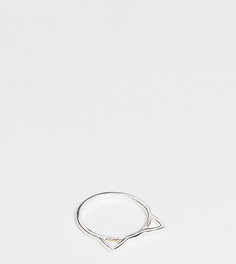 Серебряное кольцо с кошачьими ушками Kingsley Ryan-Серебряный