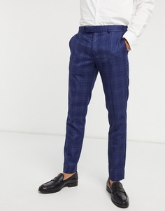 Брюки скинни в клетку Rudie-Синий