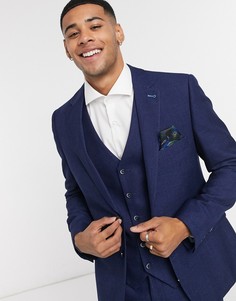 Приталенный пиджак Harry Brown-Темно-синий