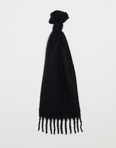 Черный шарф с кисточками Vero Moda