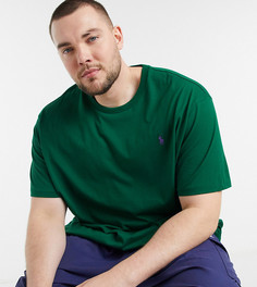 Зеленая футболка с логотипом Polo Ralph Lauren Big & Tall-Зеленый