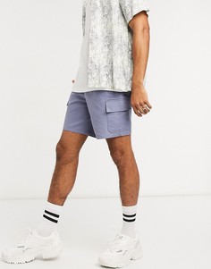 Синие шорты-карго ASOS DESIGN-Голубой