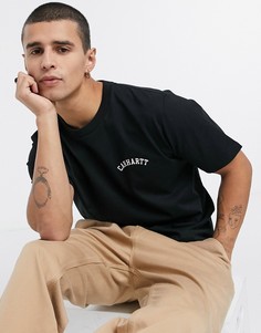 Черная футболка с надписью Carhartt WIP-Черный