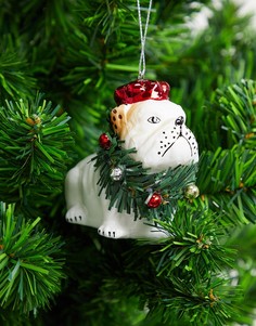 Елочное украшение Sass & Belle в виде бульдога-Мульти