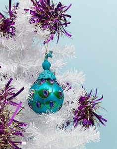 Новогоднее елочное украшение с дизайном "павлин" Sass & Belle-Многоцветный