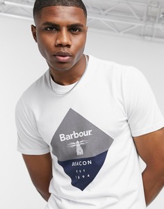 Белая футболка с логотипом Barbour Beacon-Белый