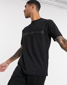 Черная oversized-футболка Marshall Artist-Черный цвет