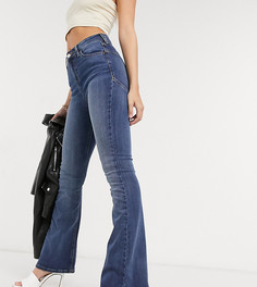 Моделирующие расклешенные джинсы ASOS DESIGN Petite hourglass-Синий