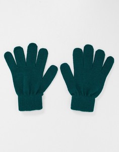 Зеленые перчатки из переработанной пряжи Boardmans-Зеленый