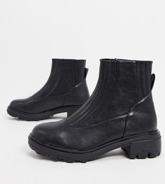 Эксклюзивные черные ботинки для широкой стопы RAID Wide Fit-Черный цвет