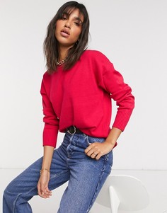 Розовый джемпер с заниженной линией плеч French Connection-Розовый цвет