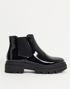 Черные ботинки челси на массивной подошве Glamorous-Черный цвет