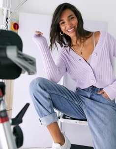 Кардиган лавандового цвета Unique21-Фиолетовый