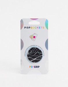 Черная подставка для телефона с мраморным эффектом Popsocket-Бесцветный Popsockets