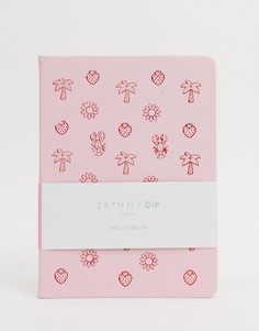 Блокнот с принтом Skinnydip-Розовый