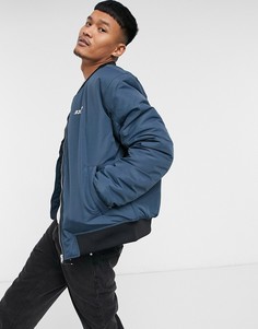 Синий бомбер с принтом логотипа Nicce-Голубой