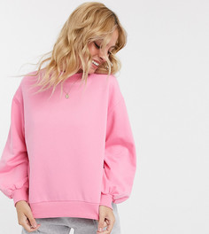 Розовый свободный свитшот от комплекта одежды для дома эксклюзивно для ASOS DESIGN Petite