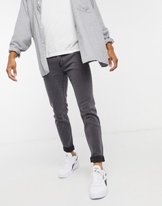Серые супероблегающие джинсы Hollister-Серый